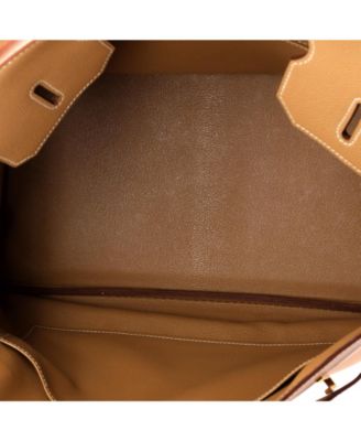 Birkin 35 Handbag Brown Courchevel with Gold Hardware