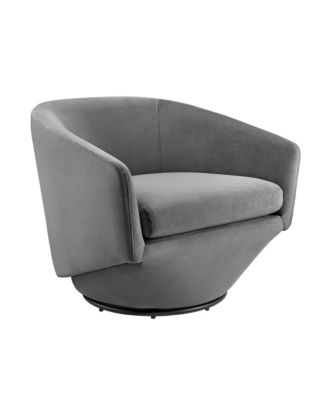 Series Performance Velvet Fabric Swivel Chair