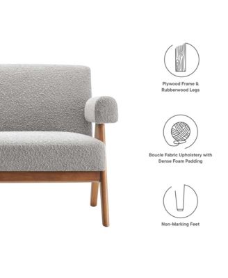 Lyra Boucle Fabric Loveseat