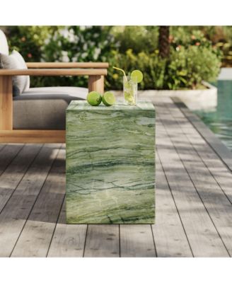 Jordana Square Plinth Indoor - Outdoor Patio Concrete Side Table