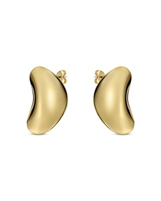 Conya Concave Large Stud Earrings