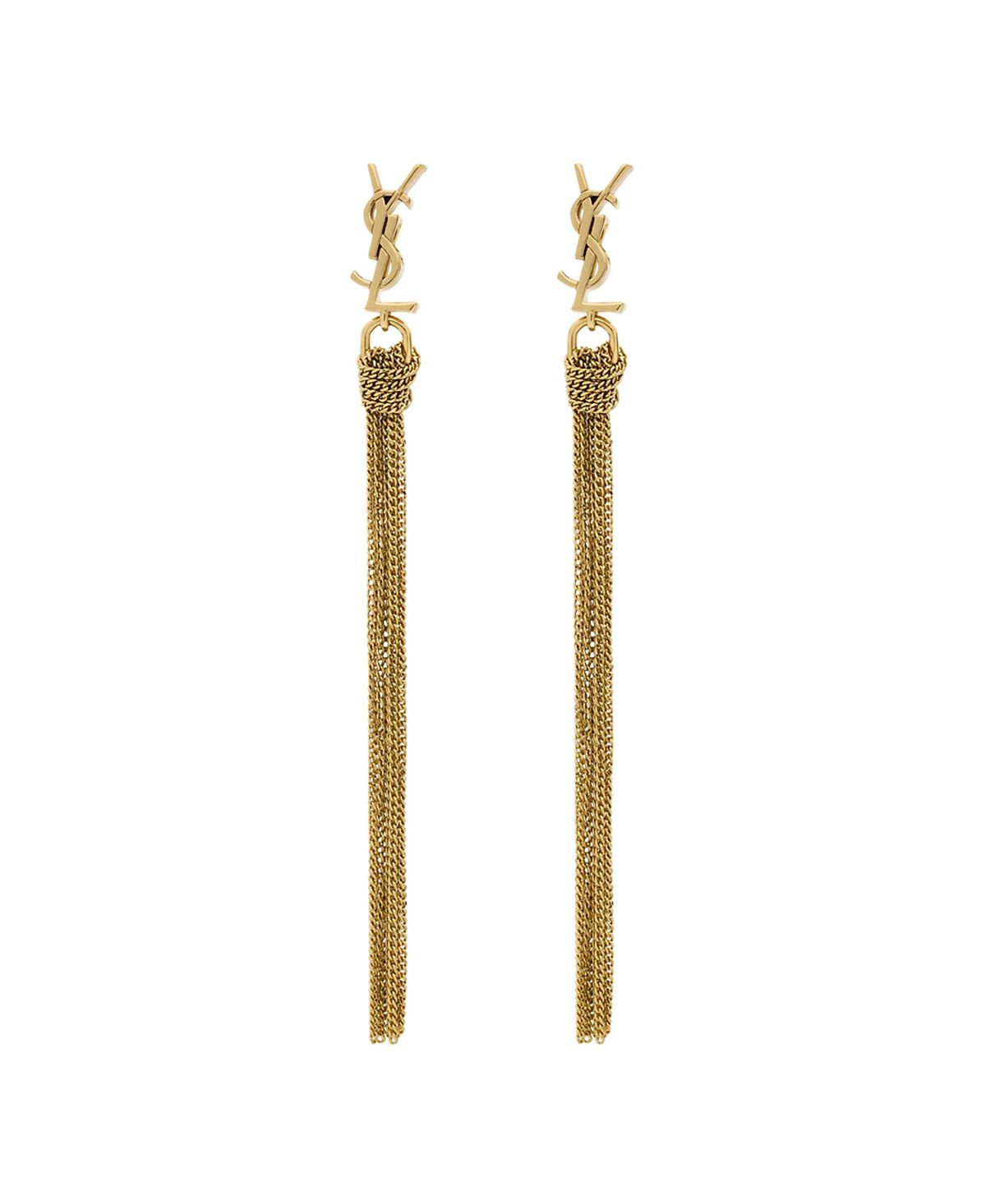 Saint Laurent Cassandre Tassel Earrings