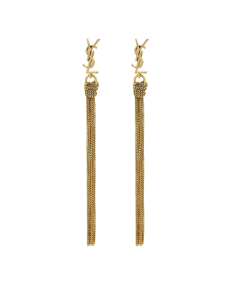 Saint Laurent Cassandre Tassel Earrings