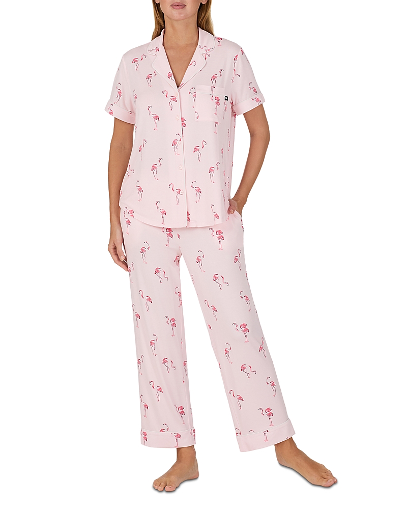 kate spade new york Printed Short Sleeve Long Pajama Set