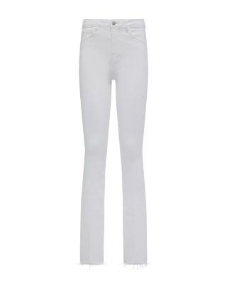 Ruth High Rise Straight Jeans in Blanc