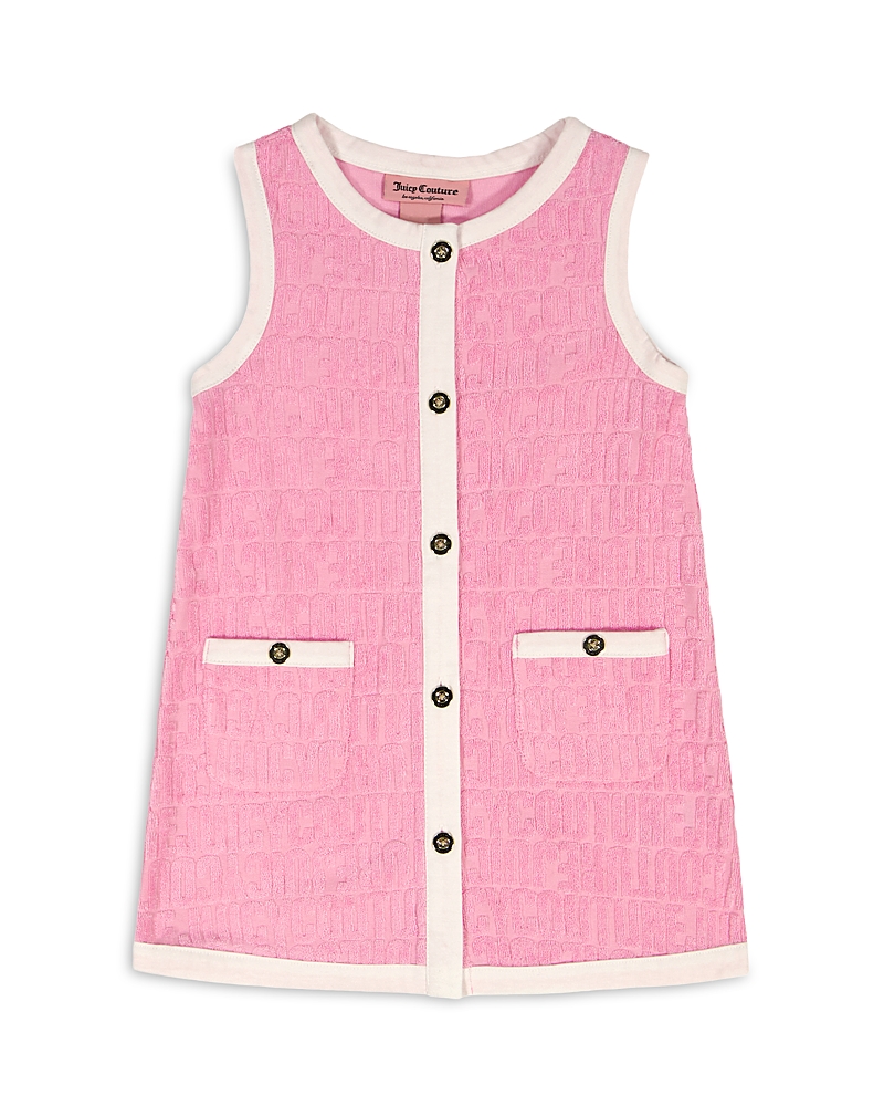 Juicy Couture Girls' Jacquard Embossed Loop Terry Dress - Little Kid