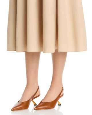 Women's Cleya S Shape Heel Slingback Pumps