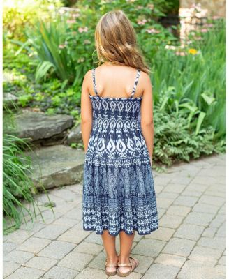  Girls' Lila Dress Tiered Smocked Dress - Little Kid, Big Kid