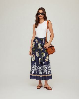 Seline Contrast Midi Dress