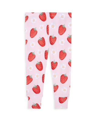 Girls' Penny Pointelle Long Sleeve Basic Pajamas - Little Kid