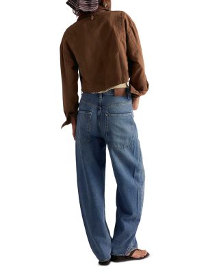 Truro High Rise Baggy Puddle Jeans in Water Stone