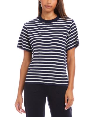 Stripe Short Sleeve Top