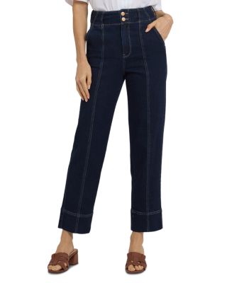 Kasey High Rise Stovepipe Ankle Jeans in Morning Tide