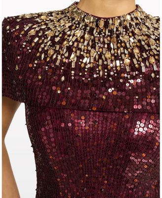 Radiant Sequin-Embellished Gown