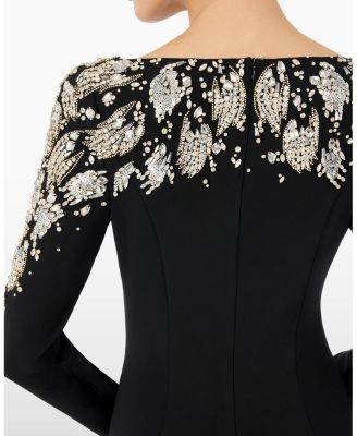  Kelly Embellished Long-Sleeve Maxi Dress