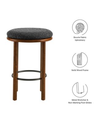 Fable Boucle Fabric Counter Stools Set of 2