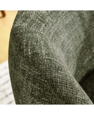 Vesta Chenille Fabric Upholstered Swivel Chair