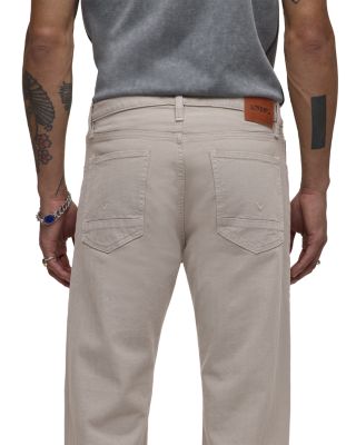 Relaxed Fit Five Pocket Jeans in Natural Moss