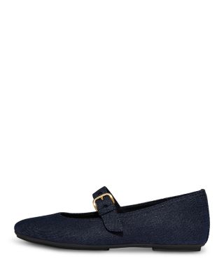 Women's Delicato Denim Mary Jane Flats