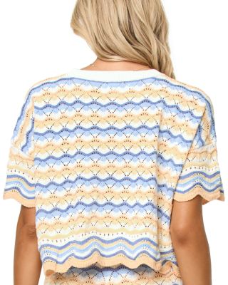 Sunchaser Scalloped Cover Up Crop Top & Sunchaser Scalloped Cover Up Shorts