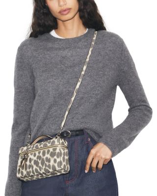 Romy Suede Slim Top Handle Bag