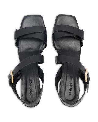 Women's Block Heel Buckle Sandals