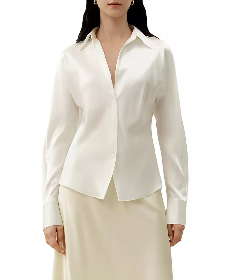 Lilysilk Bias Cut Silk Shirt