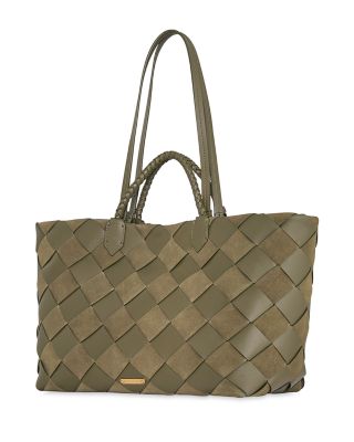 Frankie Large Woven Leather Tote Bag