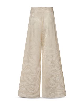 Jacquard Ecru Musical Pants