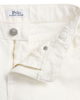 Girls' Eyelet Cuff Cotton Denim Wide Leg Jeans - Little Kid, Big Kid