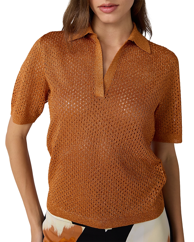 Diane von Furstenberg Maren Metallic Sweater