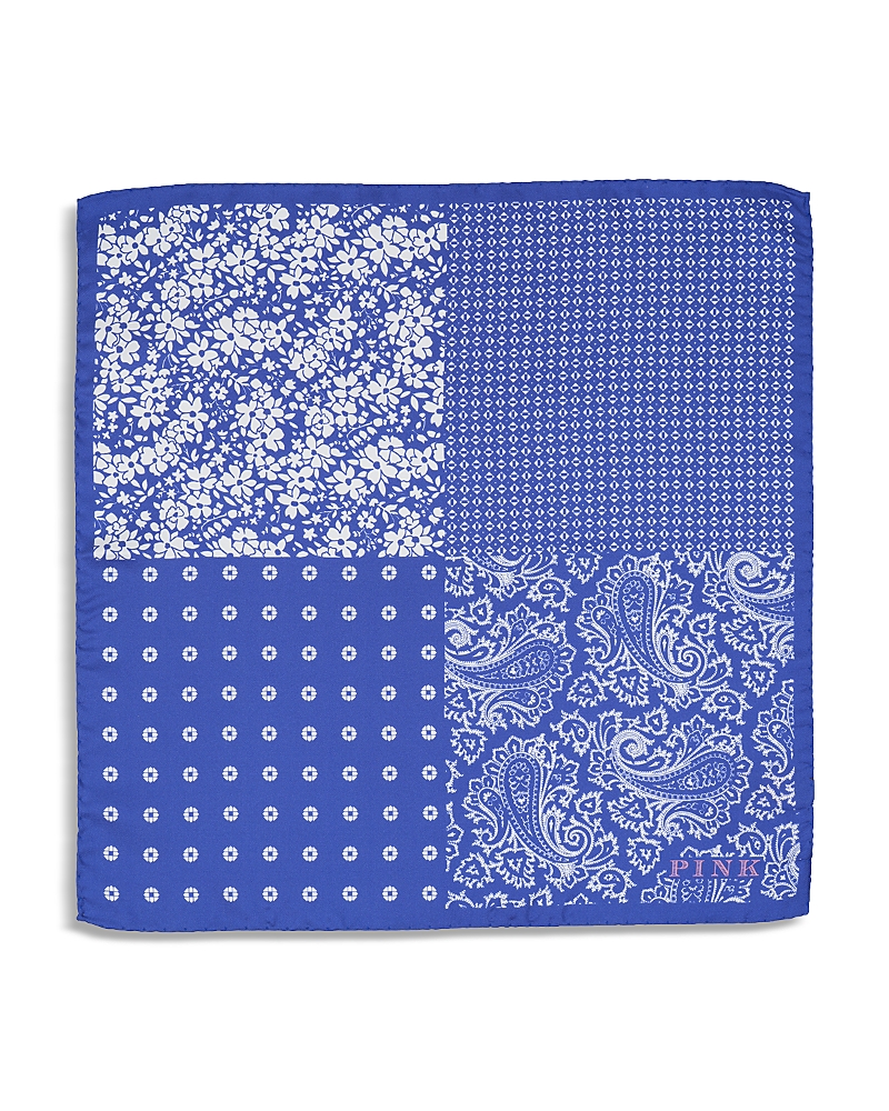 Thomas Pink Pattern Quadrant Pocket Square