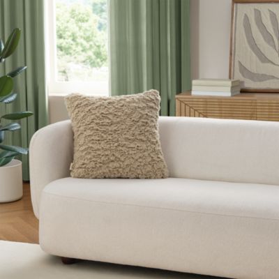 Shira Textured Sherpa Decorative Pillow, 20" x 20"