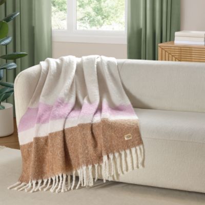 Simona Faux Mohair Throw Blanket