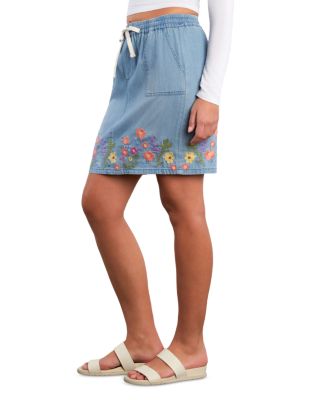 Floral Chain Hem Skirt