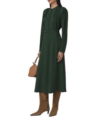 Freya Crepe Belted Midi Dress