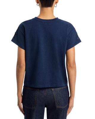 Beaded Floral Kelly Tee