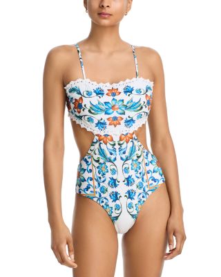 Flora Tile One Piece Swimsuit