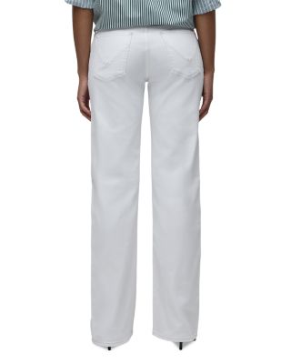 Kelli Low Rise Loose Straight Jeans in White