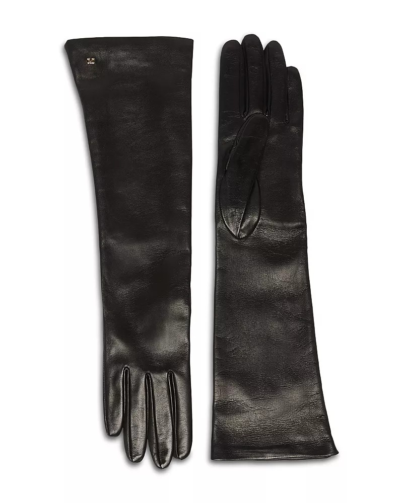 Max Mara Afidee Long Napa Leather Gloves