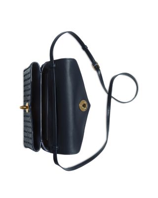 Knot Lock Intrecciato Leather Crossbody Bag