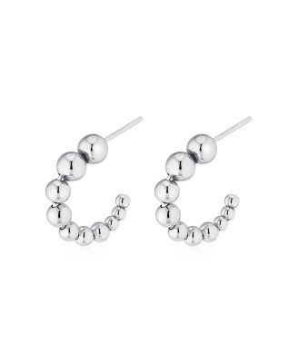  Sterling Silver Belle of the Ball Hoops