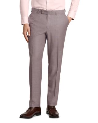 Winter Modern Fit Sharkskin Mauve Suit Pants