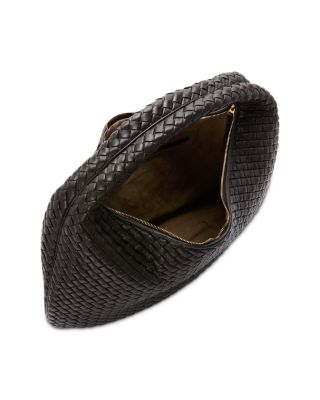 Maxi Veneta Intrecciato Leather Shoulder Bag