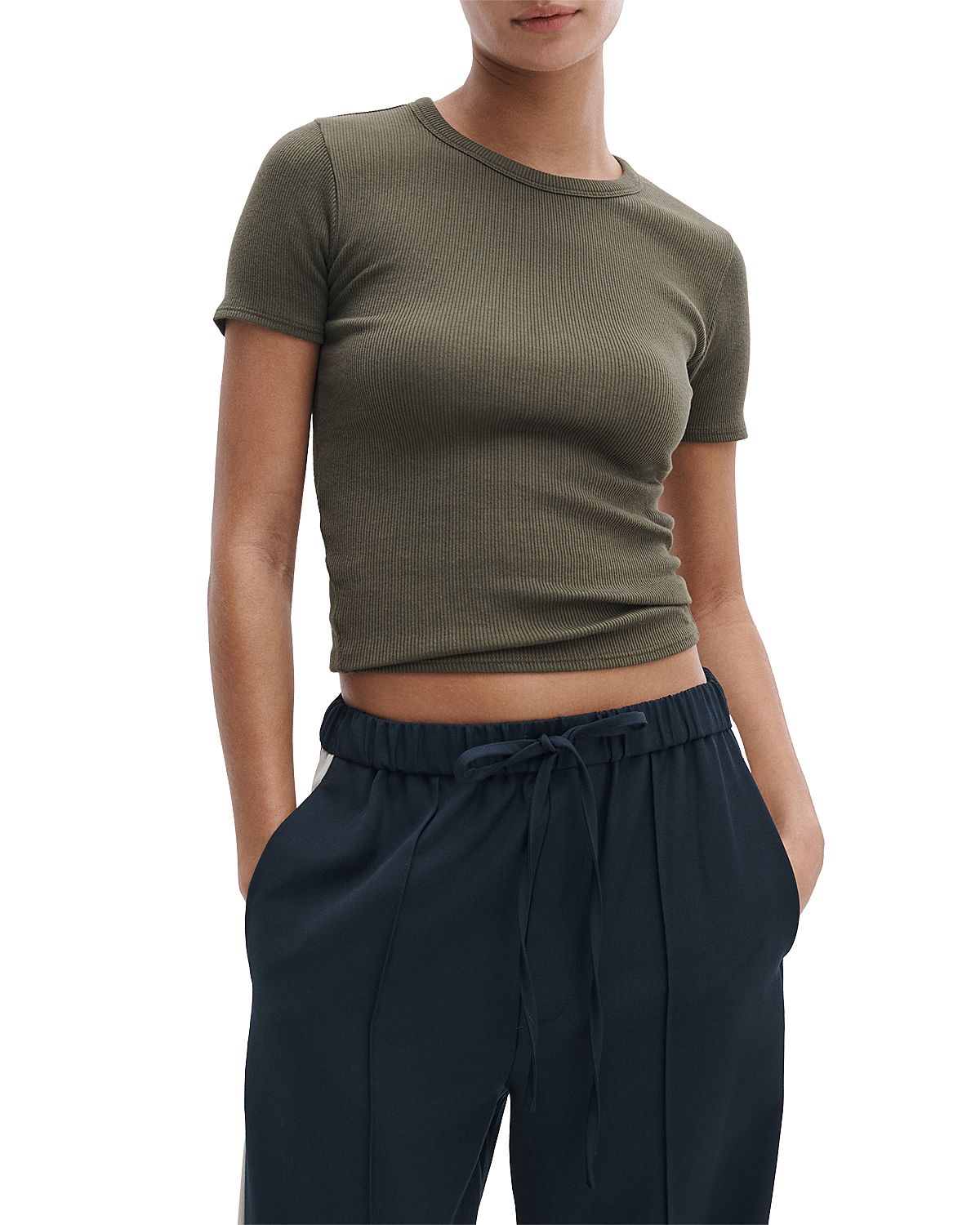 rag & bone The Essential Rib Crewneck Tee