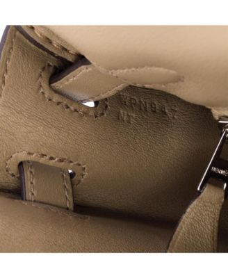 Kelly 25 Handbag Brown Swift with Palladium Hardware