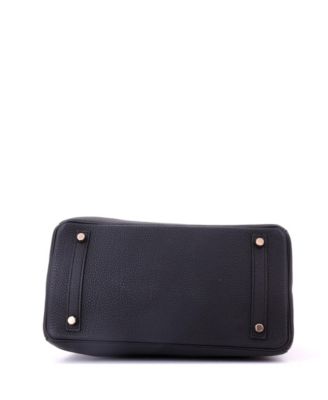 Birkin 30 Handbag Black Togo with Rose Gold Hardware