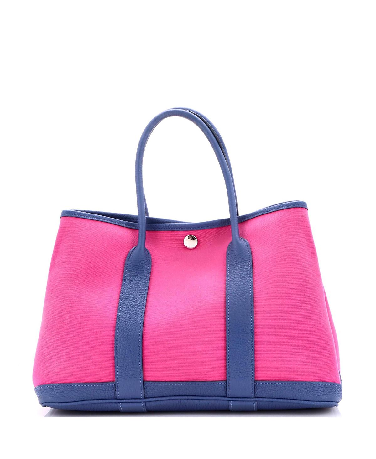 Pre-Owned HERMES 30 Garden Party Tote Toile and Leather