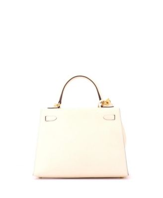 Kelly 25 Handbag Light Epsom with Gold Hardware