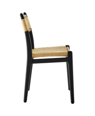Wynn Rope and Wood Dining Side Chairs, Set of 2